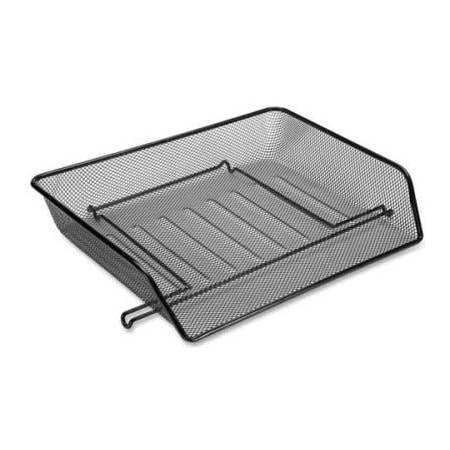 Lorell Lorell Side-Loading Mesh Letter Trays, Black, 2/Pack 84154